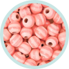 Musterperlen rosa gestreift 100 Stück Ausverkauf/SALE