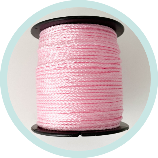 Fädelschnur 1,5mm rosa 100m-Rolle - zum Schließen ins Bild klicken