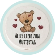 Scheibchen weiß Muttertag