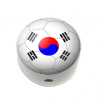 Scheibchen weiß Flagge Südkorea