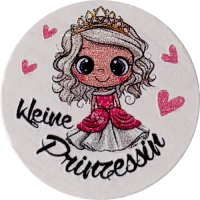 Scheibchen weiß Kleine Prinzessin blond