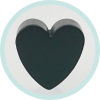 Standard Herz schwarz vertikal Ausverkauf/SALE