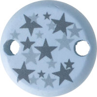 Clip Mini Variante A pastellblau Sternchen grau