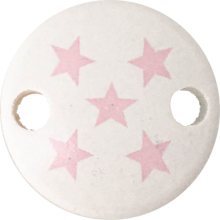 Clip Mini Variante B weiß Sternchen rosa