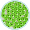 Holzlinsen apfelgrün 10mm rund