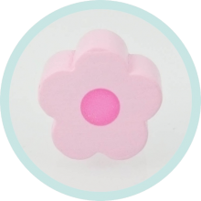 Blümchen rosa Punkt pink