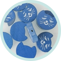 10 Stück Kätzchen blau B-Ware/SALE 10 Stück Kätzchen blau B-Ware/SALE