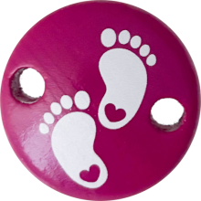 Clip Mini Variante B dunkelpink Füßchen Herz