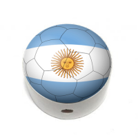 Scheibchen weiß Flagge Argentinien Argentinia