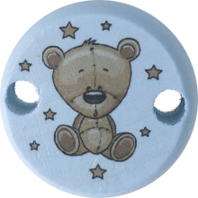 Clip Mini Variante A pastellblau Teddy Sterne