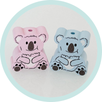 Formperle Koala Bärchen rosa