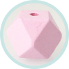 Holzperlen Hexagon 16mm rosa