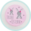 Scheibchen rosa Frohe Ostern / Blume