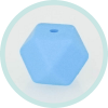 Silikon Hexagonperle skyblau 14mm