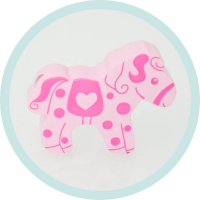 Pony Pferd pastellrosa-pink
