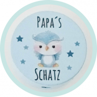 Scheibchen babyblau Papas Schatz