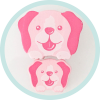 Mini-Hund pastellrosa