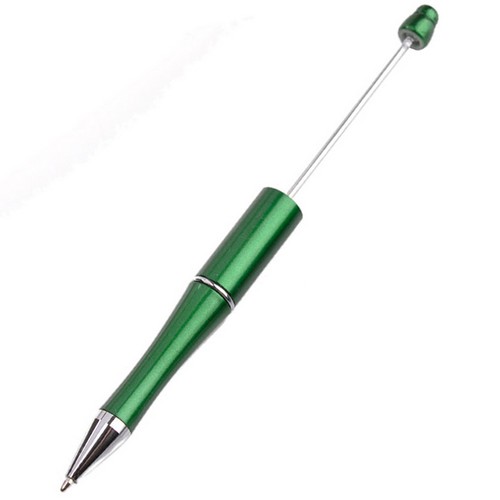 Kugelschreiber grün Rohling für Perlen - zum Schließen ins Bild klicken