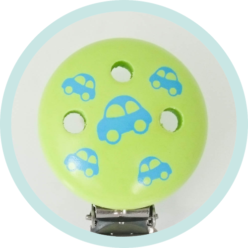 Befestigungsclip lemon Autos pastellblau Ausverkauf/SALE - zum Schließen ins Bild klicken