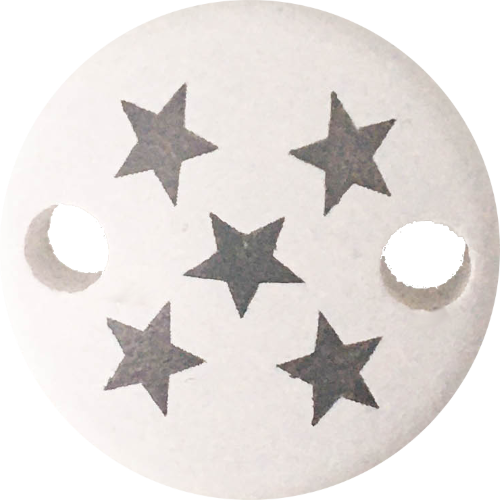 Clip Mini Variante B weiß Sternchen hellgrau - zum Schließen ins Bild klicken