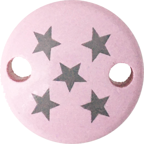 Clip Mini Variante B rosa Sternchen hellgrau - zum Schließen ins Bild klicken