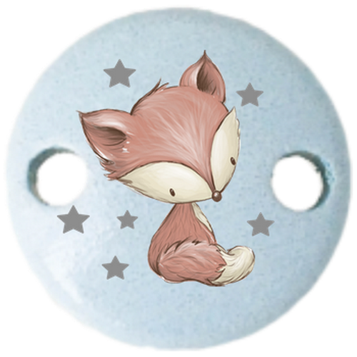 Clip Mini Variante B Waldtiere babyblau Fuchs - zum Schließen ins Bild klicken