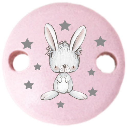 Clip Mini Variante B Waldtiere rosa Hase - zum Schließen ins Bild klicken