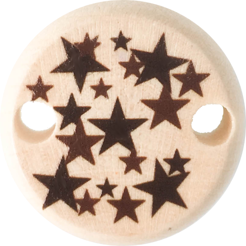 Clip Mini Variante A natur Sternchen braun - zum Schließen ins Bild klicken