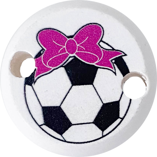 Clip Mini Variante A weiß Fußball Schleife - zum Schließen ins Bild klicken