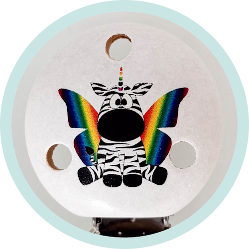 Clip weiß Zebra Einhorn - zum Schließen ins Bild klicken