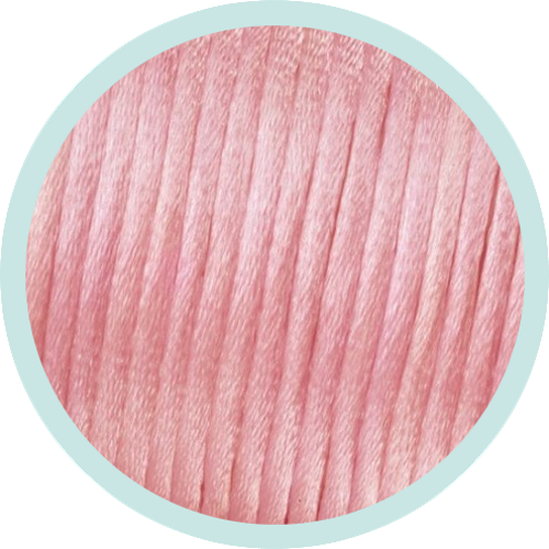 Satinschnur 1mm rosa 50m-Rolle - zum Schließen ins Bild klicken