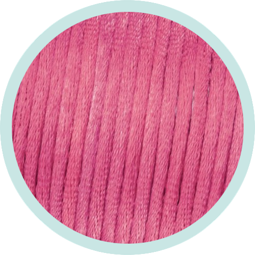 Satinschnur 1,5mm pink 50m-Rolle - zum Schließen ins Bild klicken