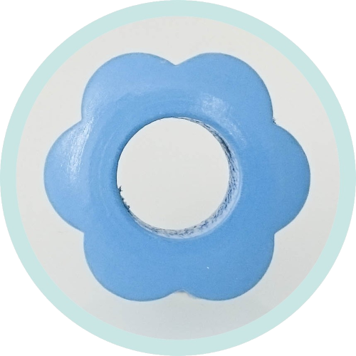 Loch-Blume hellblau Ausverkauf/SALE - zum Schließen ins Bild klicken