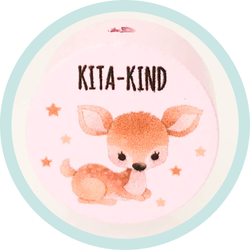 Scheibchen rosa KITA-Kind Rehkitz - zum Schließen ins Bild klicken
