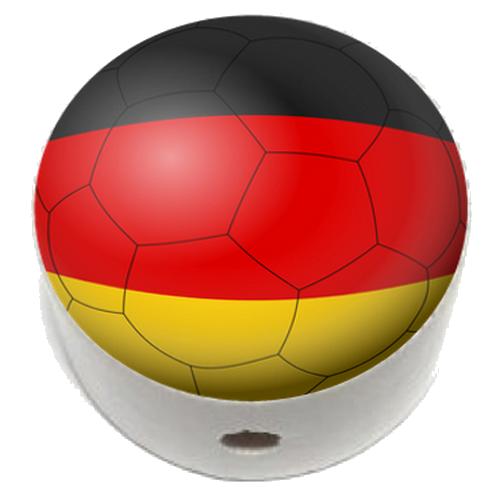 Scheibchen weiß Flagge Deutschland Germany - zum Schließen ins Bild klicken