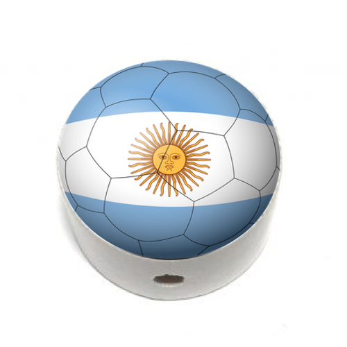 Scheibchen weiß Flagge Argentinien Argentinia - zum Schließen ins Bild klicken