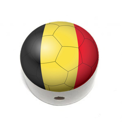 Scheibchen weiß Flagge Belgien Belgium - zum Schließen ins Bild klicken