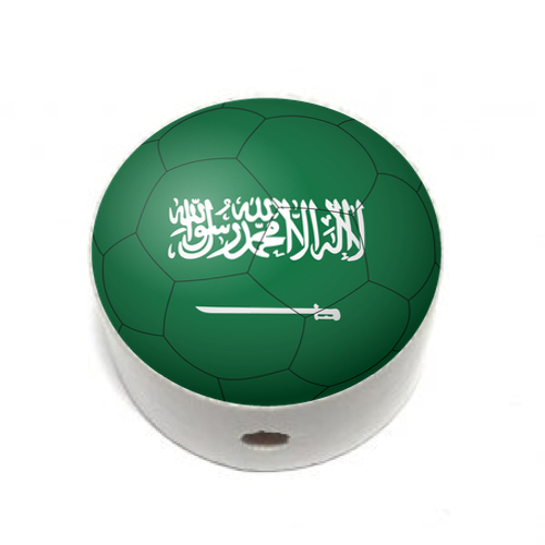 Scheibchen weiß Flagge Saudi Arabien Saudi Arabia - zum Schließen ins Bild klicken