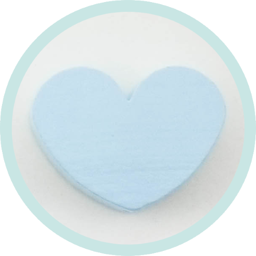 Maxi-Herz babyblau vertikal - zum Schließen ins Bild klicken