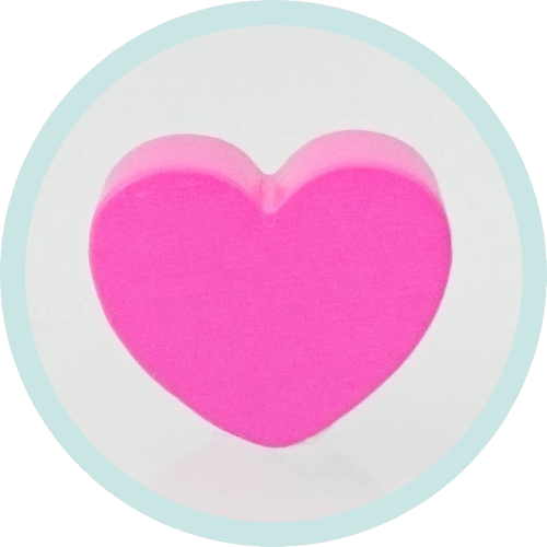 Midi-Herz pink vertikal - zum Schließen ins Bild klicken
