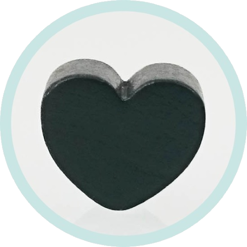 Mini-Herz schwarz horizontal - zum Schließen ins Bild klicken