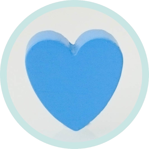 Standard Herz hellblau horizontal Ausverkauf/SALE - zum Schließen ins Bild klicken