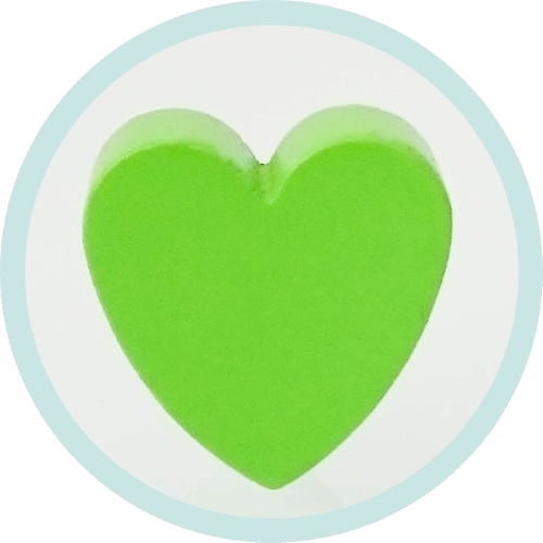 Standard Herz apfelgrün horizontal Ausverkauf/SALE - zum Schließen ins Bild klicken