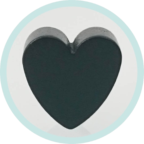 Standard Herz schwarz horizontal Ausverkauf/SALE - zum Schließen ins Bild klicken
