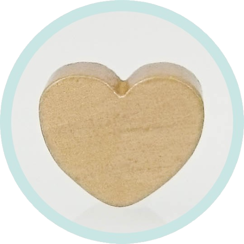 Mini-Herz gold horizontal Ausverkauf/SALE - zum Schließen ins Bild klicken