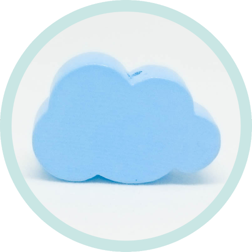 Mini-Wolke pastellblau vertikal - zum Schließen ins Bild klicken
