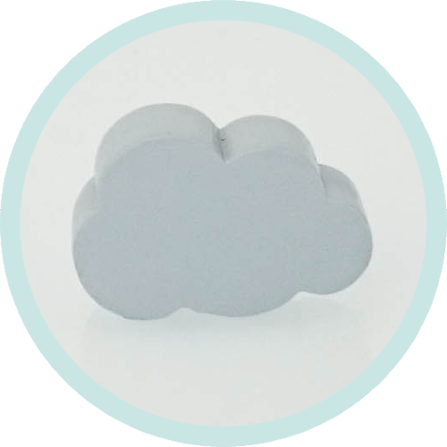 Mini-Wolke mittelgrau horizontal - zum Schließen ins Bild klicken