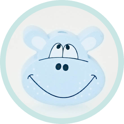 Hippo pastellblau - zum Schließen ins Bild klicken
