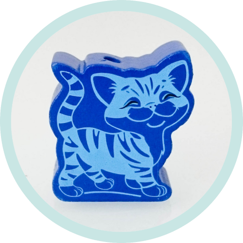 Katze dunkelblau Ausverkauf/SALE - zum Schließen ins Bild klicken