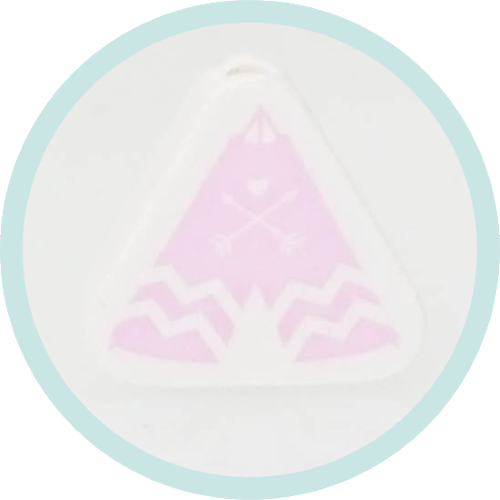 Tipi weiß/rosa Teepee Ausverkauf/SALE - zum Schließen ins Bild klicken